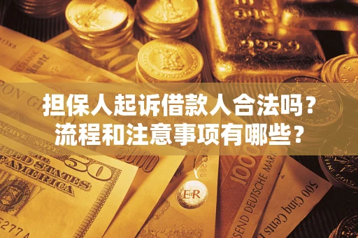 武汉担保人起诉借款人合法吗？流程和注意事项有哪些？