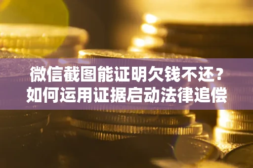 武汉微信截图能证明欠钱不还？如何运用证据启动法律追偿程序？