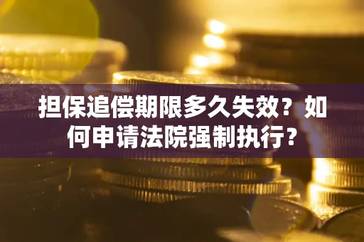 武汉担保追偿期限多久失效？如何申请法院强制执行？