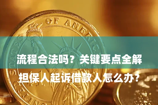 武汉

担保人起诉借款人怎么办？流程合法吗？关键要点全解析