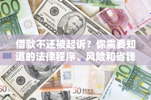 武汉借款不还被起诉？你需要知道的法律程序、风险和省钱技巧