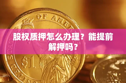 武汉股权质押怎么办理？能提前解押吗？